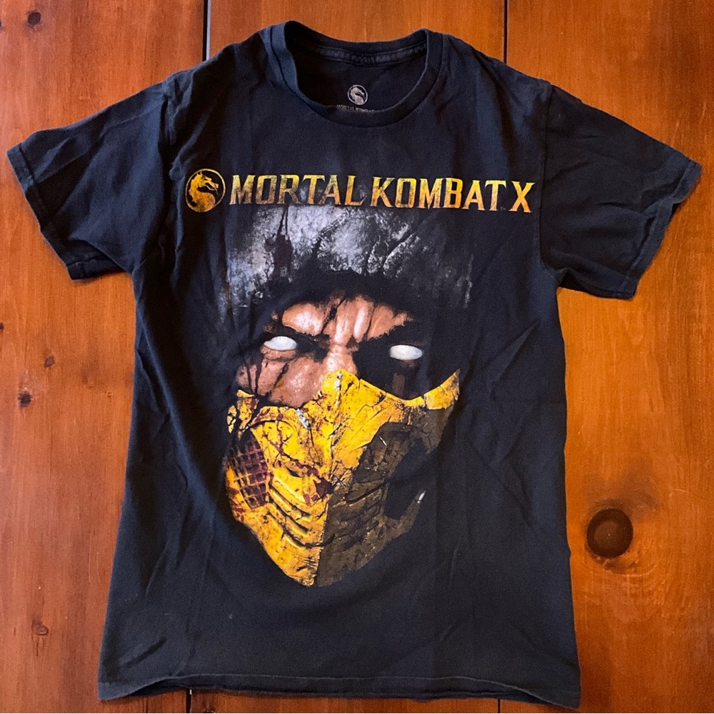 Mortal Kombat X official shirt men unisex small combat graphic tee black